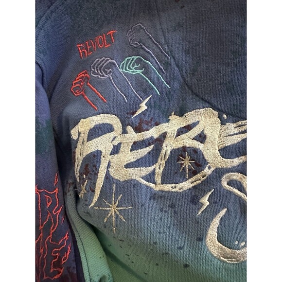 Dreamland Pullover Hoodie Small  Raised Embroidered Graffiti Colorful Street - Picture 11 of 16